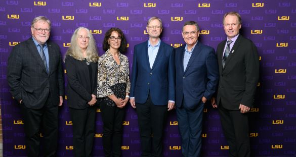 image of Provost and VP ORED with Boyd Professors