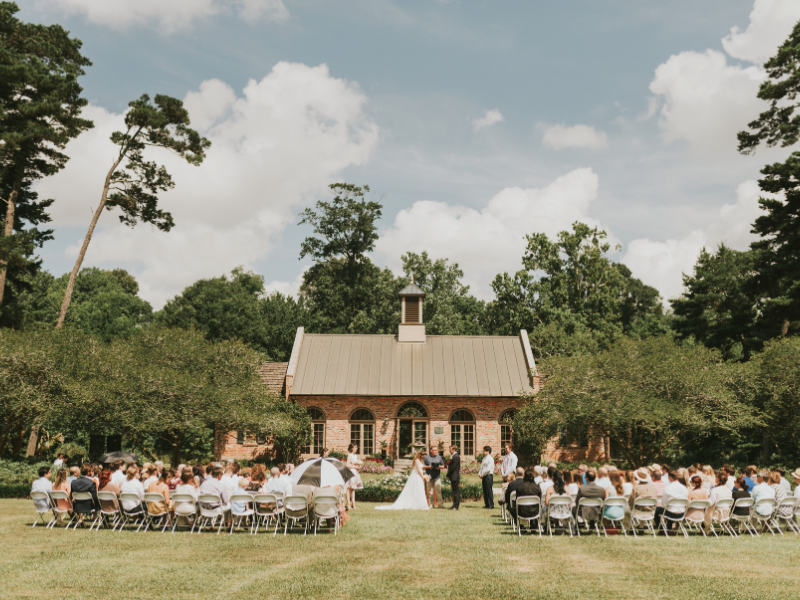 wedding outside of the Orangerie