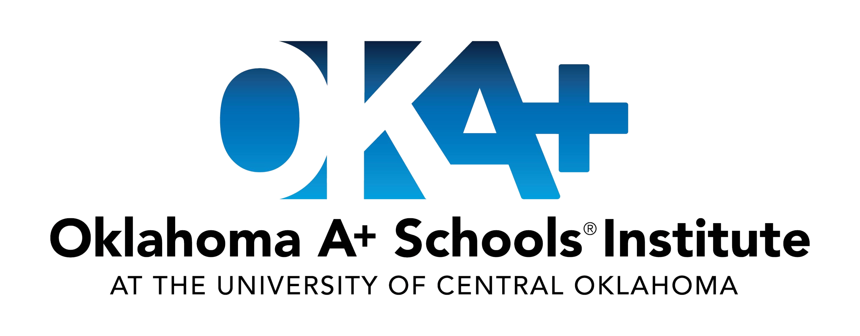 Oklahoma aplus schools logo reading OKA+ Oklahoma A+ Schools Institute at the University of Central Oklahoma