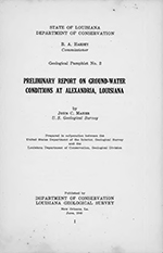 Alexandria, La Groundwater 1940