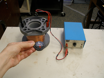 photo: magnetic field around a coil